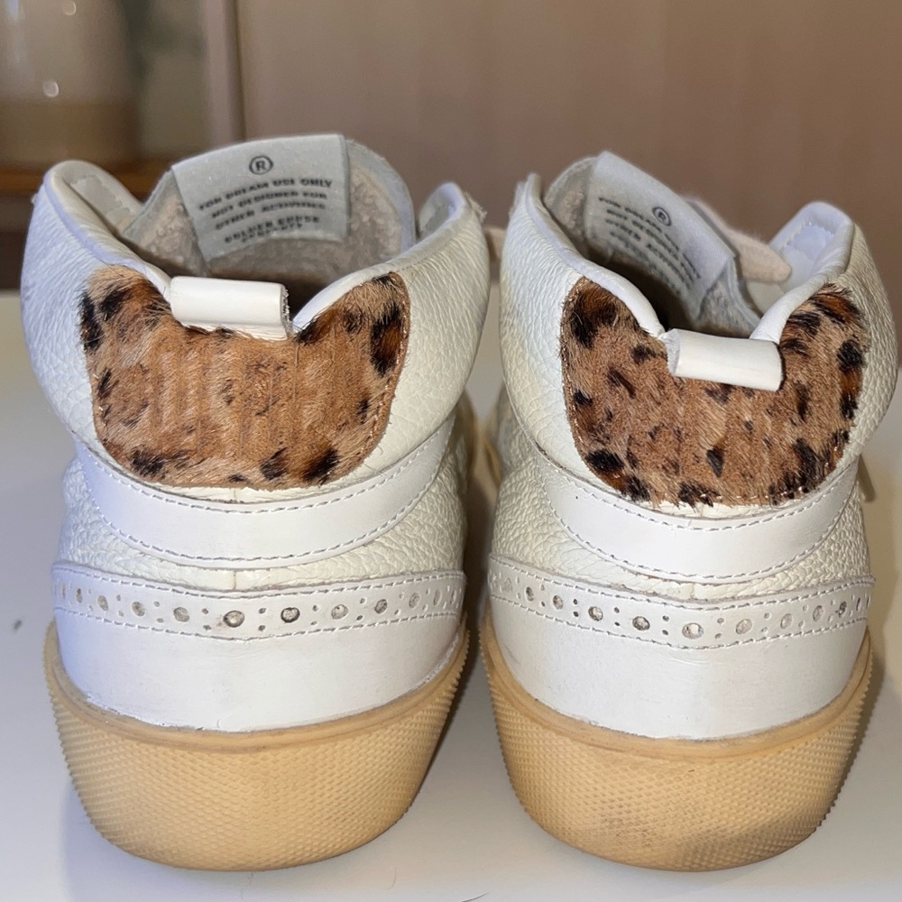 Golden Goose Midstar White and Tan Sneakers - Picture 3 of 14